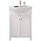 Marian 24" Wide 2-Door Porcelain White Single Sink Vanity