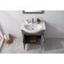 Marian 30" Wide 2-Door Gray Porcelain-Top Single Sink Vanity