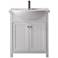 Marian 30"W 2-Door White Porcelain-Top Single Sink Vanity