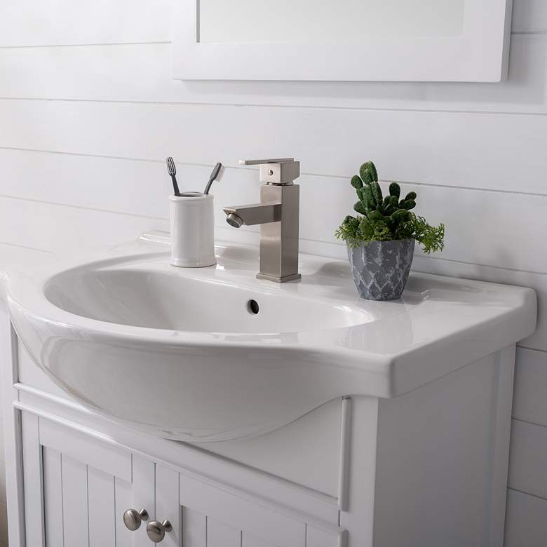 Marian 30 inchW 2-Door White Porcelain-Top Single Sink Vanity more views