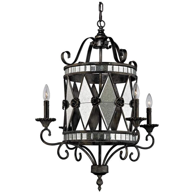 Image 1 Mariana 26" Wide 4-Light Chandelier - Silver