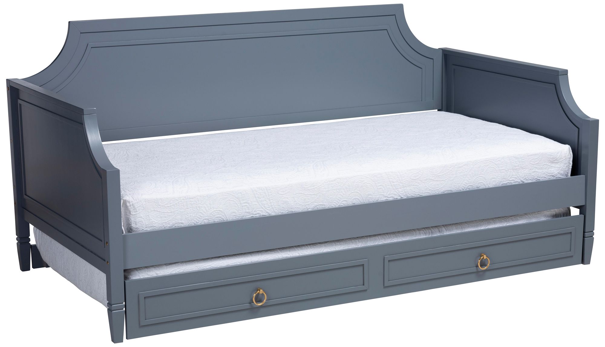 Mariana Gray Wood Full Size Daybed with Twin Size Trundle