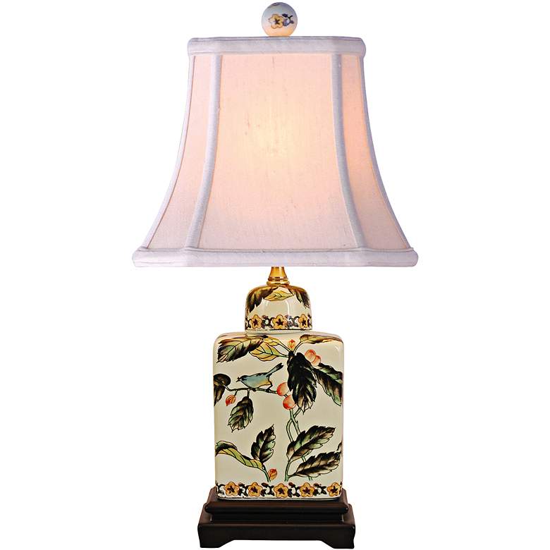 Image 2 Mariana Leaf and Branch 18" High Porcelain Jar Accent Table Lamp