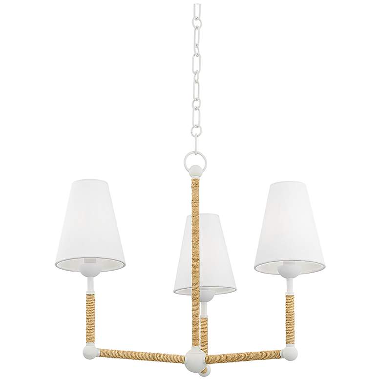 Image 1 Mariana White 3 Light Chandelier