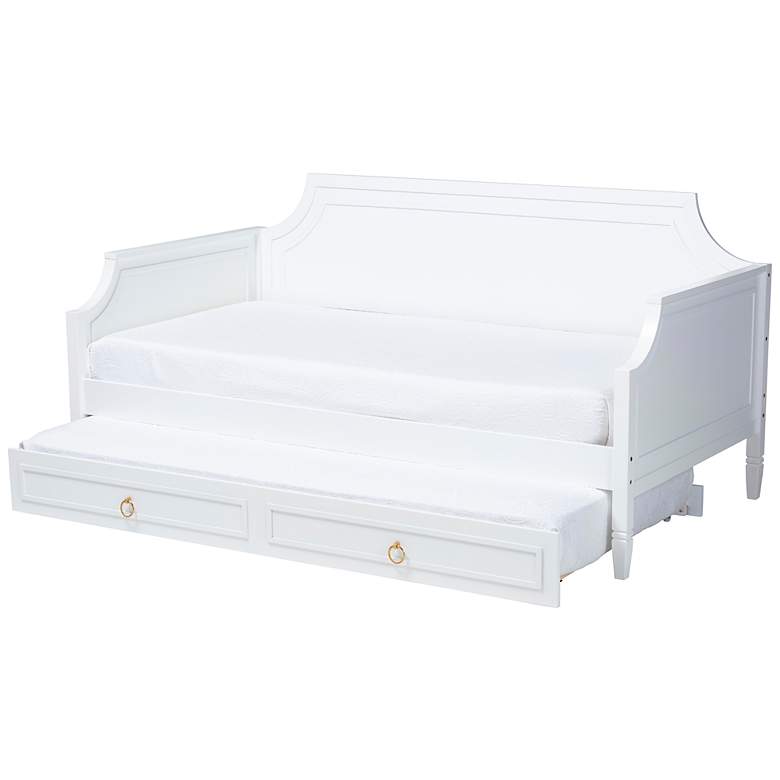 Image 7 Mariana White Wood Full Size Daybed with Twin Size Trundle more views