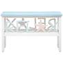 Marianna 47" Wide Blue White Wood Rectangular Console Table