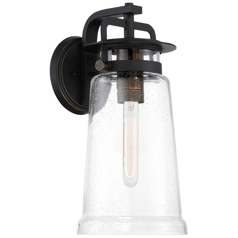 Image 2 Maribel Heights 17" High Sand Coal Outdoor Wall Light
