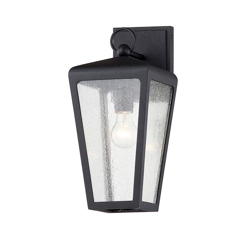 Image 1 Mariden 16" High Textured Iron Outdoor Wall Light