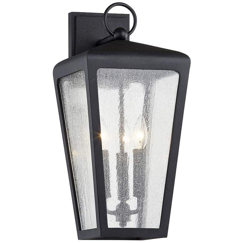 Image 1 Mariden 20" High Textured Iron Outdoor Wall Light