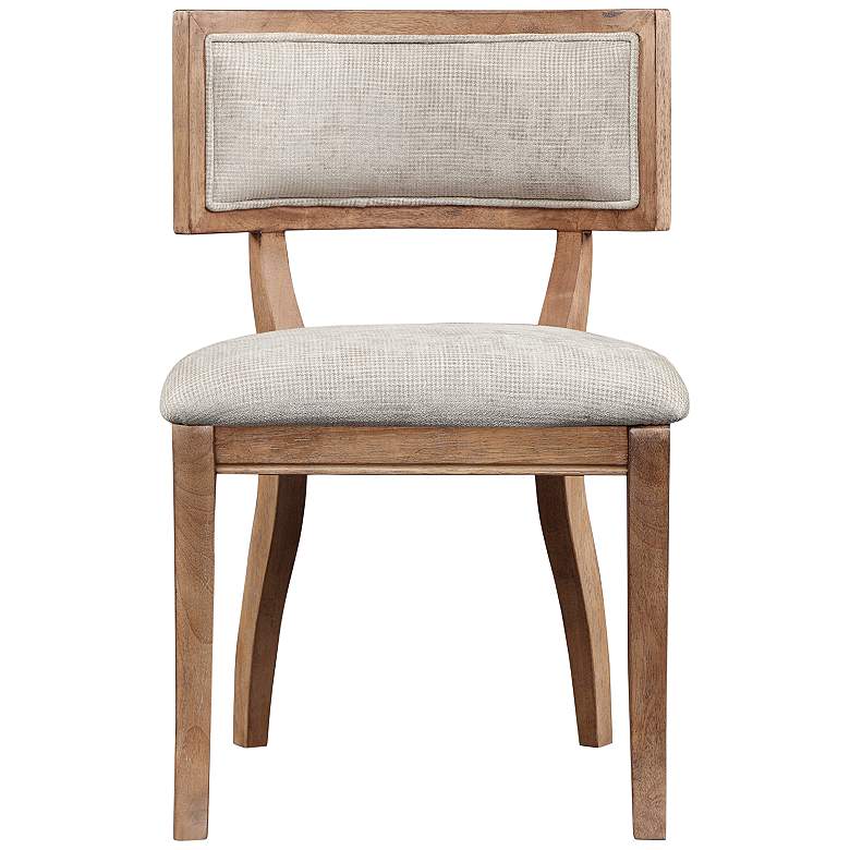 Image 4 Marie Beige and Light Natural Modern Dining Chairs Set of 2 more views