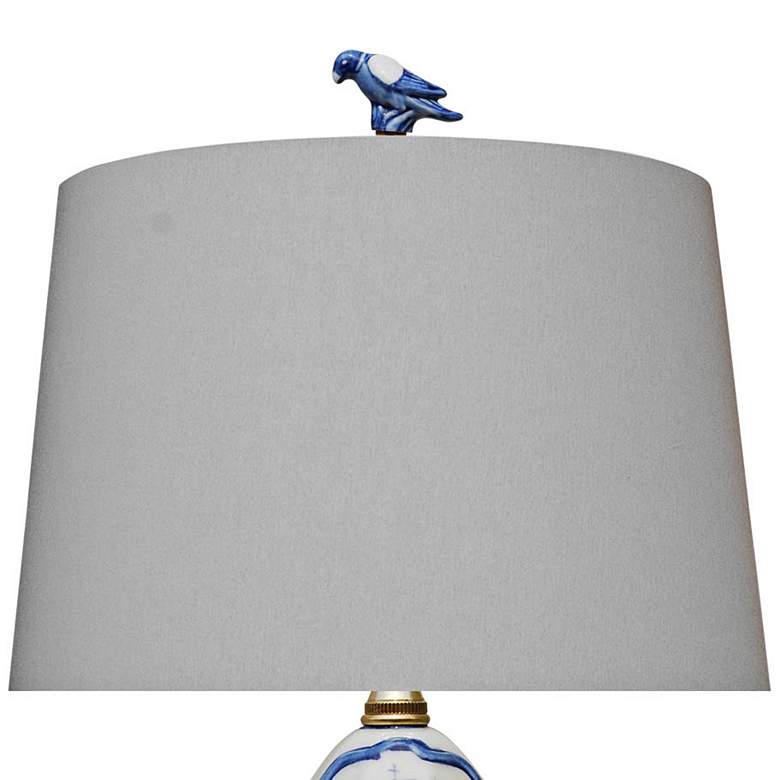 Image 2 Marie Blue and White Porcelain Urn Accent Table Lamp more views
