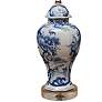 Marie Blue and White Porcelain Urn Accent Table Lamp