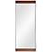 Marie Stainless Steel and Wood 24" x 60" Wall Mirror