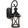 Marietta Black 18" High Motion Sensor Outdoor Wall Light