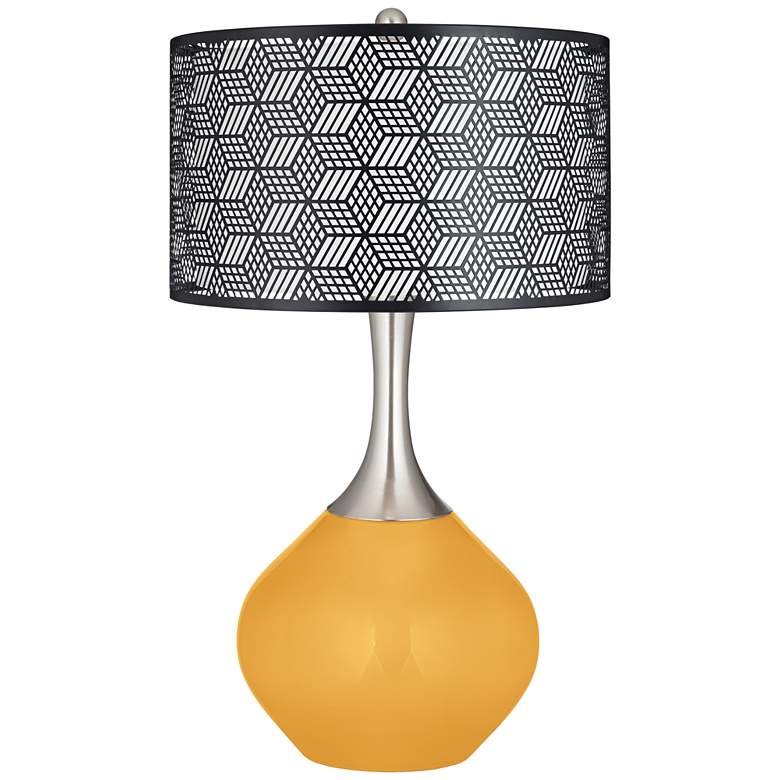 Image 1 Marigold Black Metal Shade Spencer Table Lamp