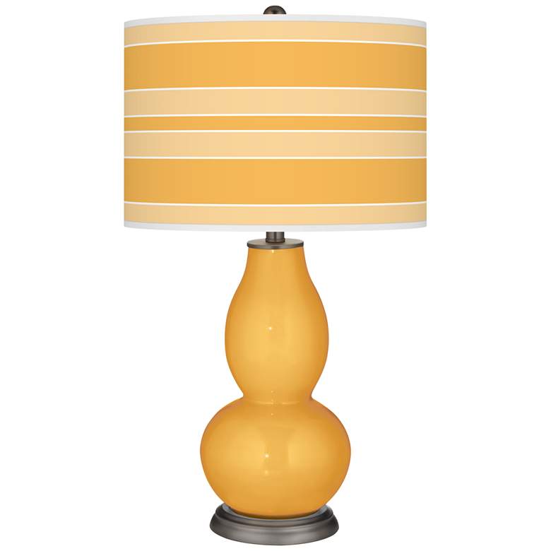Image 1 Marigold Bold Stripe Double Gourd Table Lamp
