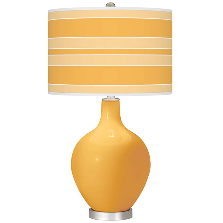 Image 1 Marigold Bold Stripe Ovo Table Lamp