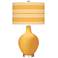Marigold Bold Stripe Ovo Table Lamp