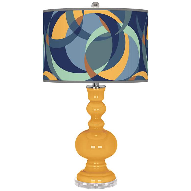 Image 1 Marigold Drifting Circles Apothecary Table Lamp