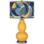 Marigold Drifting Circles Double Gourd Table Lamp