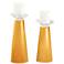Marigold Glass Candle Holders from Color Plus