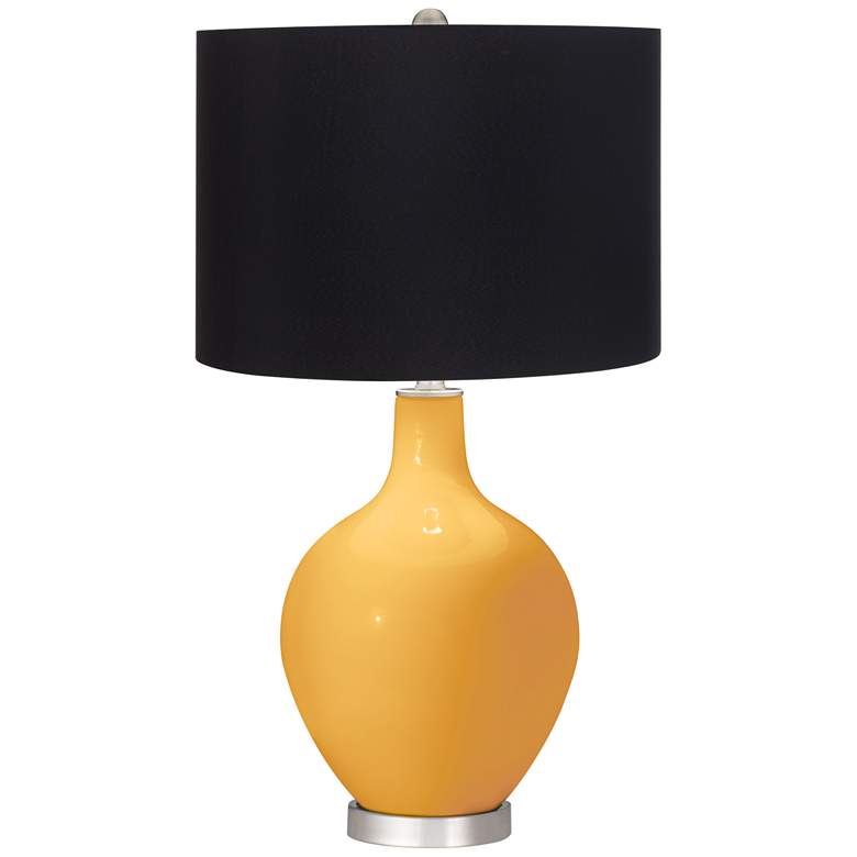 Image 1 Marigold Ovo Table Lamp with Black Shade