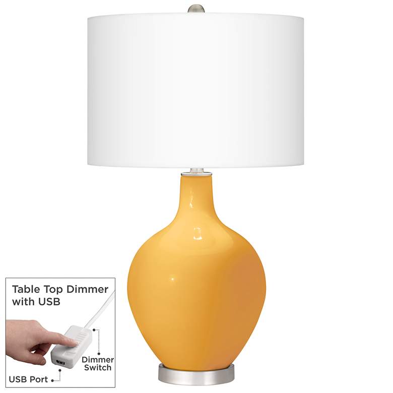 Image 1 Marigold Ovo Table Lamp With Dimmer