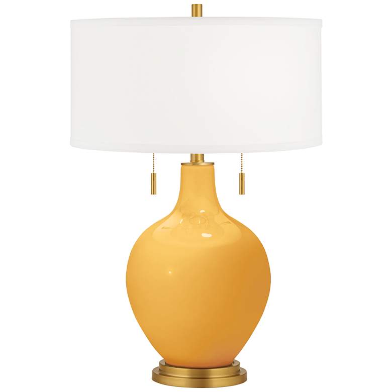 Image 2 Marigold Toby Brass Accents Table Lamp with Dimmer