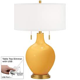 Image1 of Marigold Toby Brass Accents Table Lamp with Dimmer