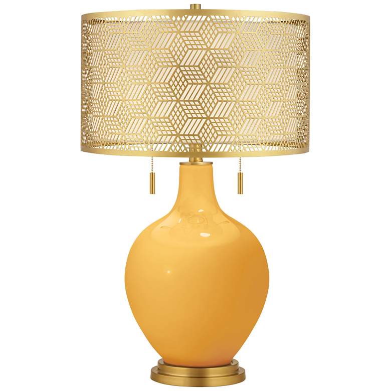 Image 1 Marigold Toby Brass Metal Shade Table Lamp