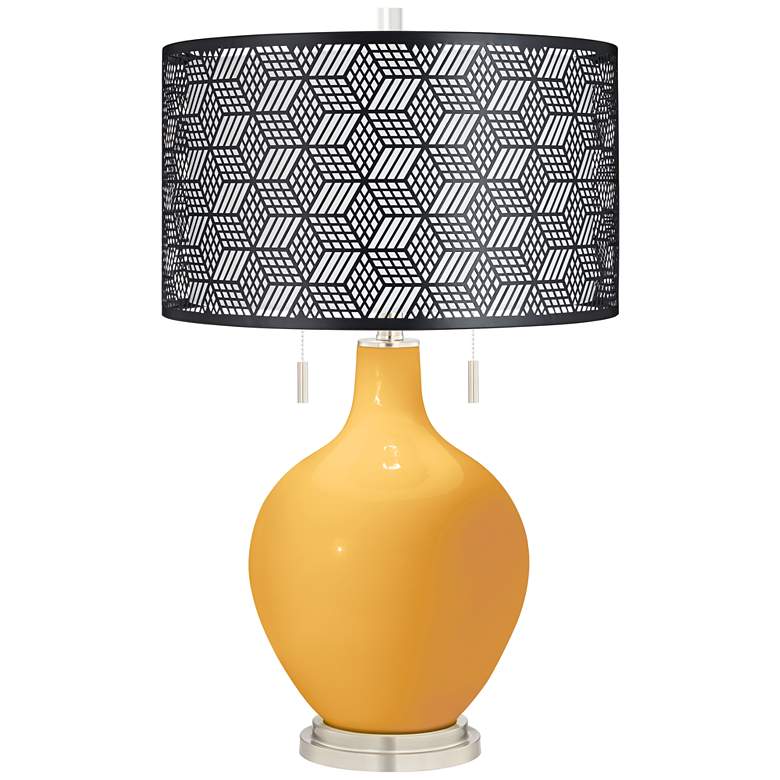 Image 1 Marigold Toby Table Lamp With Black Metal Shade