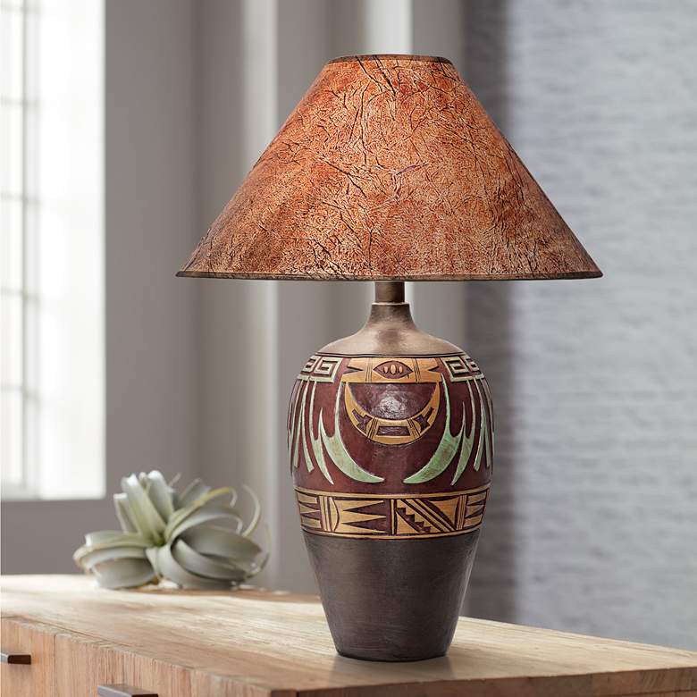 Image 1 Marigold West Handcrafted Dark Southwest Table Lamp