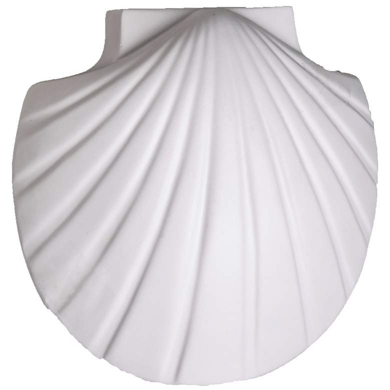 Image 1 Marilin-Tide-11.5-inch-high-ceramic-paintable-down-LED-outdoor-wall-light