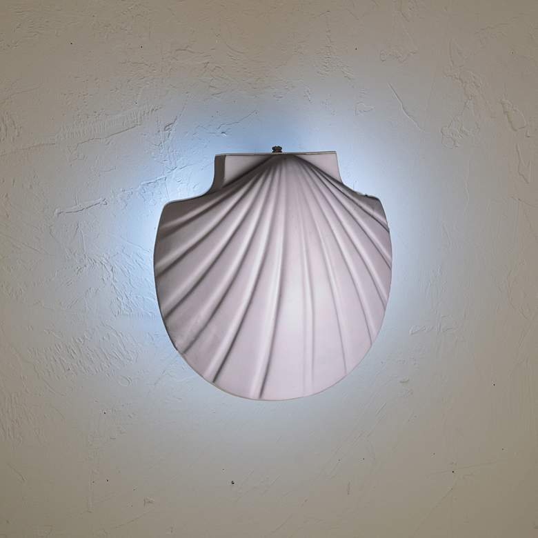 Image 3 Marilin Tide 11 1/2" High Matte White LED Outdoor Wall Light more views