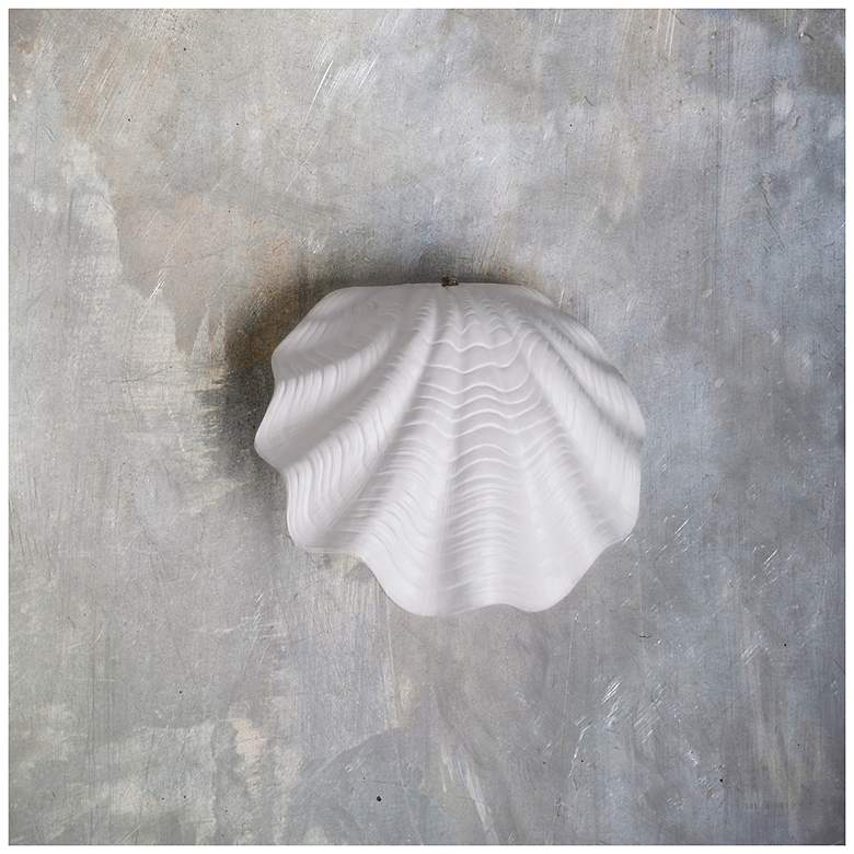 Image 3 Marilin-Tide-9.5-inch-high-ceramic-paintable-down-LED-outdoor-wall-light more views