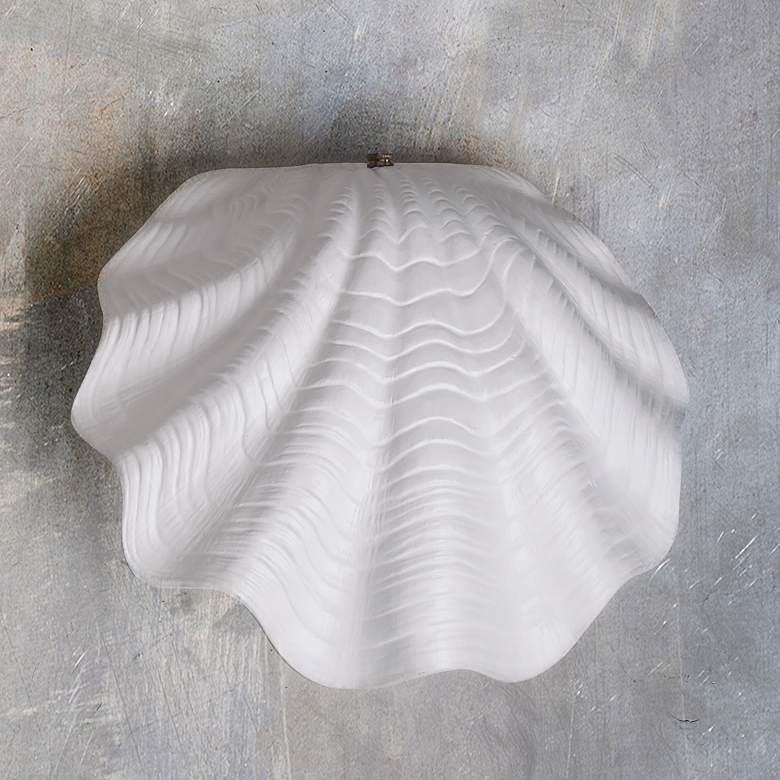 Image 1 Marilin Tide 9 1/2" High Matte White LED Outdoor Wall Light