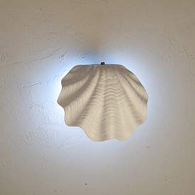 Image3 of Marilin Tide 9 1/2" High Matte White LED Outdoor Wall Light more views