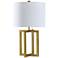 Marilou Table Lamp - Solid Gold - Brussels Off White