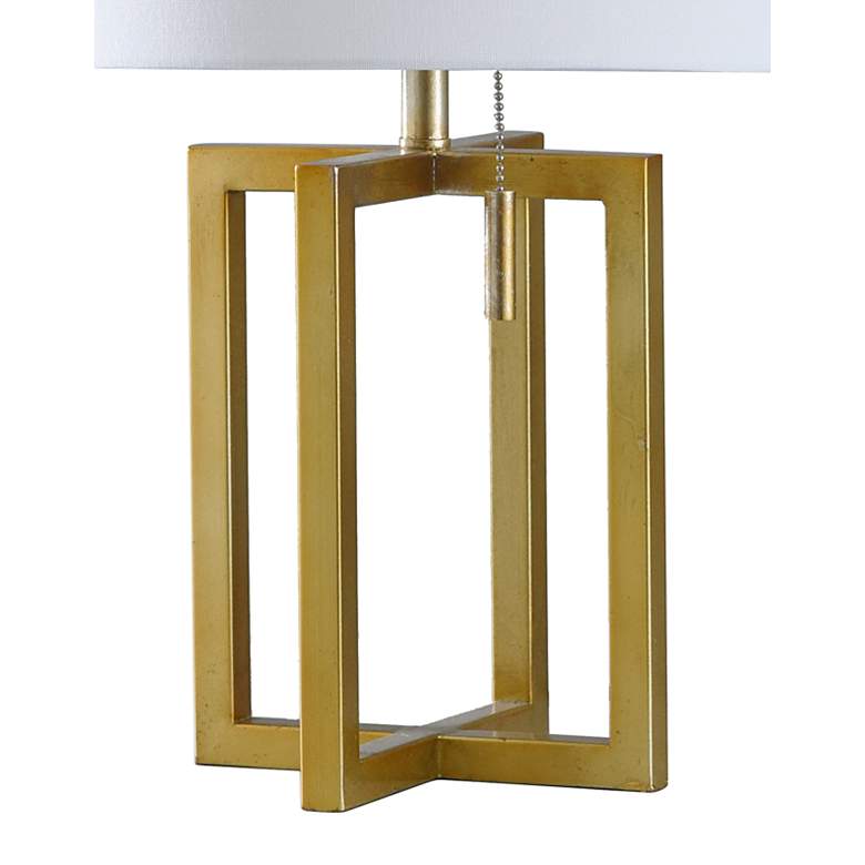 Image 5 Marilou Table Lamp - Solid Gold - Brussels Off White more views