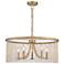 Marilyn 25" Wide Peruvian Gold 5-Light Chandelier