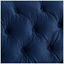 Marilyn 93" Wide Blue Velvet Tufted Upholstered Sofa in scene