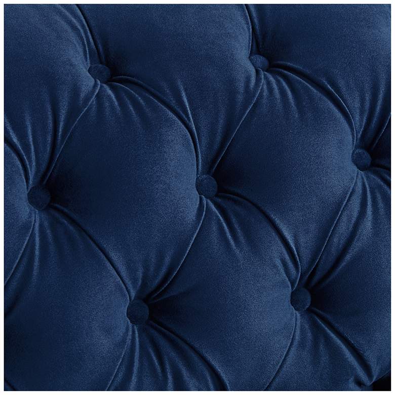 Marilyn 93 inch Wide Blue Velvet Tufted Upholstered Sofa more views