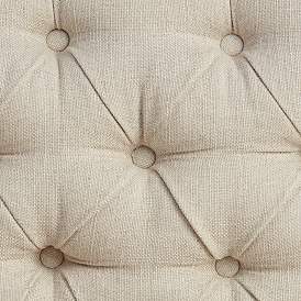 Image5 of Marilyn 93" Wide Oatmeal Natural Linen Tufted Sofa more views