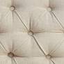 5_Marilyn 93" Wide Oatmeal Natural Linen Tufted Sofa more views