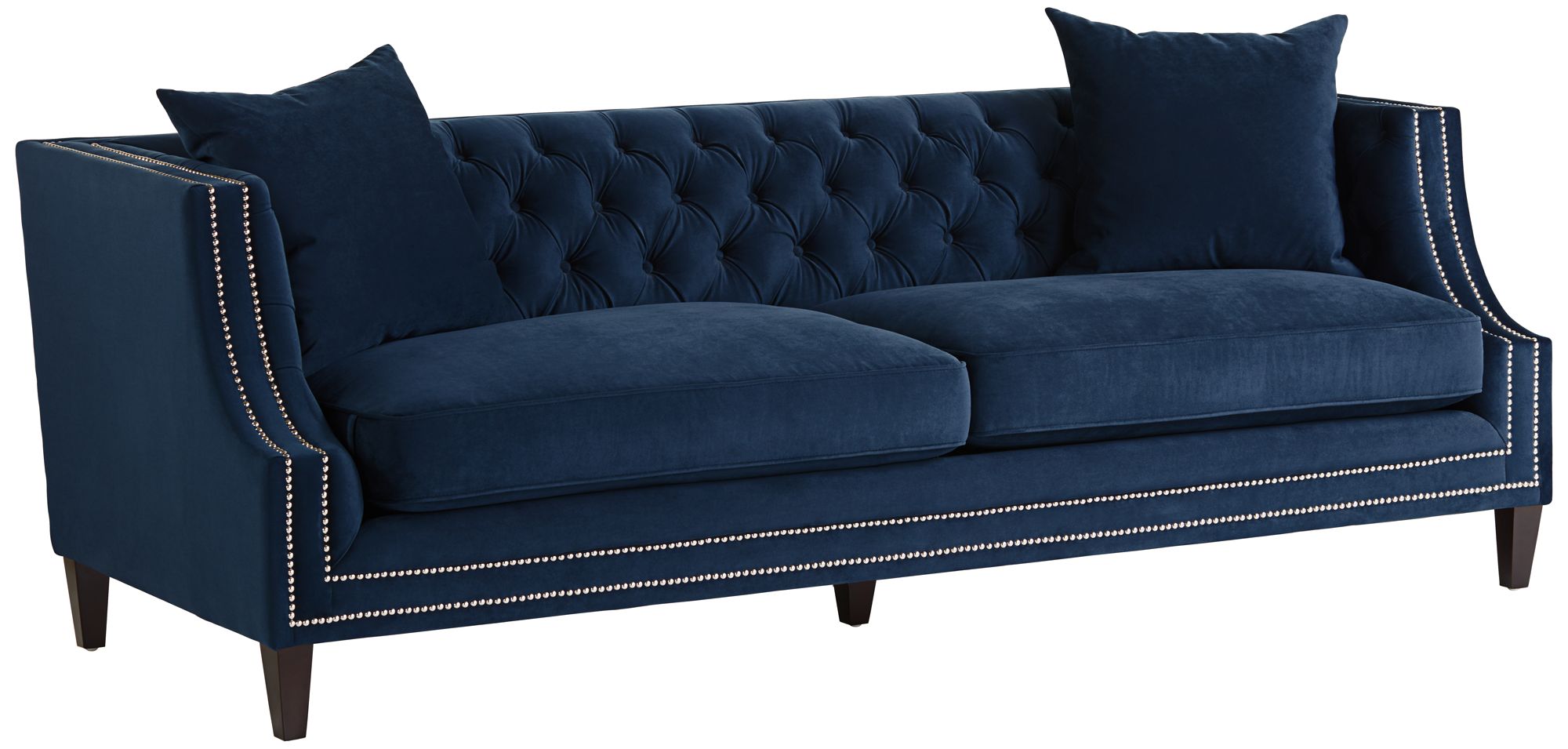 Marilyn 93" Wide White Linen Tufted Sofa 16H93 Lamps Plus