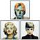 Marilyn, John and Audrey 24" Square 3-Piece Wall Art Set