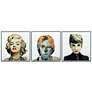 Marilyn, John and Audrey 24" Square 3-Piece Wall Art Set