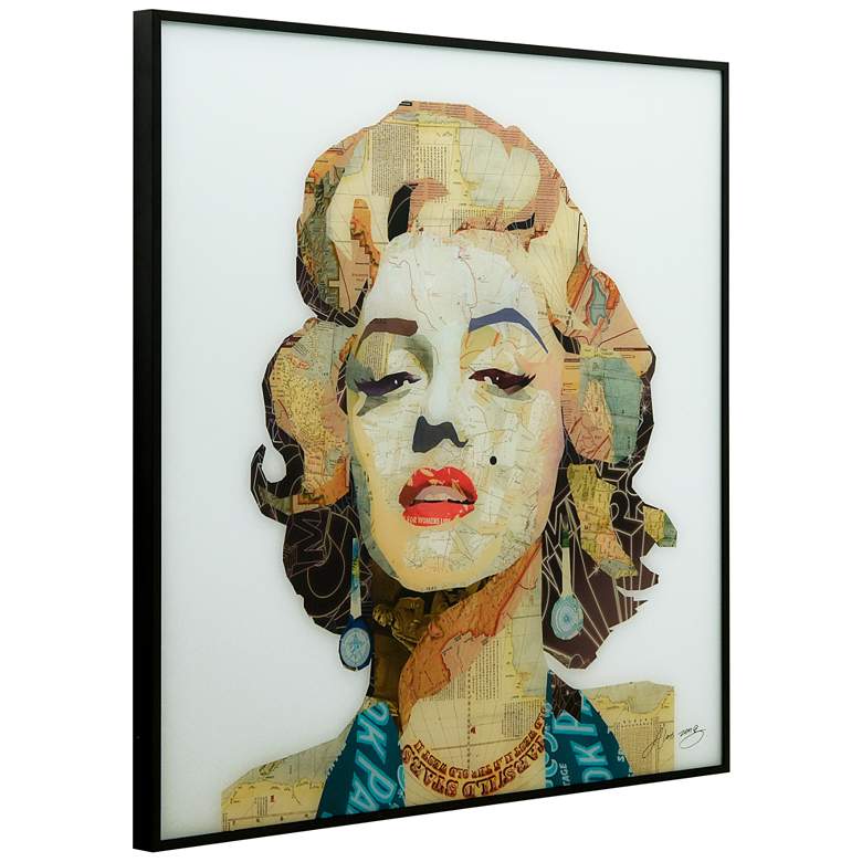 Image 4 Marilyn, John and Audrey 24 inch Square 3-Piece Wall Art Set more views
