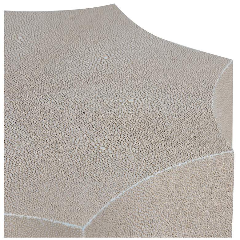 Image 3 Marilyn Shagreen Side Table Small (Ivory Grey) more views