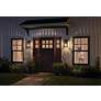 6_Marimount 17" High Black and Seeded Glass Outdoor Wall Light more views